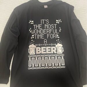 It’s The Most Wonderful Time For A Beer t-shirt. Size L. New without tags.